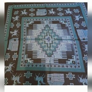 Double D Ranch Very Rare ! Scarf #136 Cabins & Horses